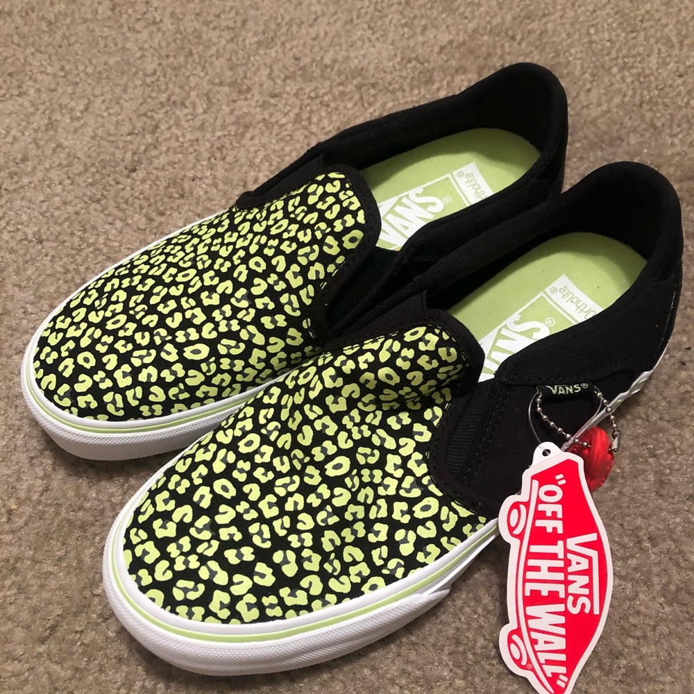 NWT Vans Deluxe Comfort Cheetah Sharp Green